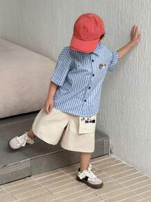 DAZY Kid Boys' Printed Big Pocket Shorts, Fall Clothes