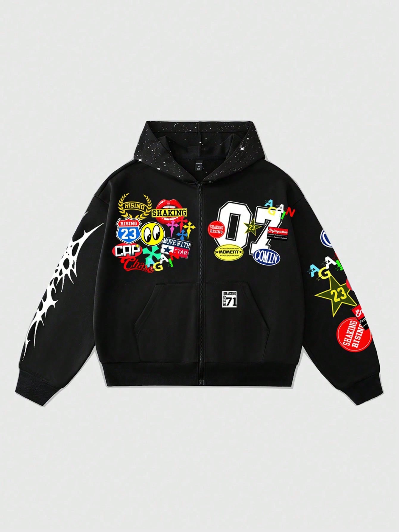 【YOURNUS】Glitter Washing Over Sweatshirt The Wizard of Oz Glinda the Good Witch Adult Pink Crew Neck