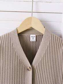 Souflis Souflis Set maglione di maglia per ragazze - Cardigan a maniche lunghe + pantaloni, versaile, di moda, semplice e carino, adatto per indossare in casa e per viaggiare