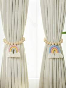 1 dây buộc rèm cửa từ tính cầu vồng có dây đeo hạt, trang trí rèm cửa cho phòng khách, phòng ngủ, nhà bếp, phòng ăn, quà tặng sinh nhật, tốt nghiệp - Nhiều màu - Xem 5