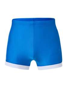 Manfinity KASUA Men's Summer Beach Vacation Contrast Trim Comfortable Swim Trunks