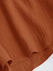 Sweetra 2pcs Solid Color Cropped Camisole Top And Elastic Waist Shorts Set, Slim-Fit