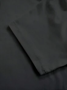 Manfinity Homme Plus Size Men's Casual Contrast Color Round Neck Short Sleeve T-Shirt, Summer - Multicolor - View 4