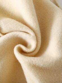 SHEIN 2pcs Baby Girls Outfit, Thermal Lined Warm Personalized Embroidered Letter Hoodie Sweatshirt & Pants Set, Suitable For Outgoing And Home Wear, Autumn/Winter Baby Tracksuit Toddler Co Ord Baby Casual Sets Baby Set Autumn Winter Season Neutral Baby Clothes Fall - Khaki - View 7