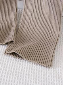 Souflis Souflis Set maglione di maglia per ragazze - Cardigan a maniche lunghe + pantaloni, versaile, di moda, semplice e carino, adatto per indossare in casa e per viaggiare