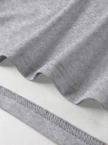 Manfinity Homme 男士夏季休闲撞色条纹短袖T恤 - 彩色 - 查看 4