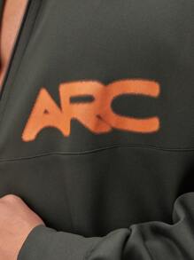 ARC Activewear 超大全拉链连帽衫 高性能上衣 健身房运动夹克 套头衫