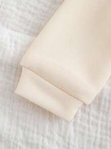 SHEIN 2 件套新生男婴/女婴可爱卡通图案长袖运动衫和松紧腰长裤套装，适合儿童返校休闲装、日常装、旅行装、运动装、秋冬装 - 彩色 - 查看 6