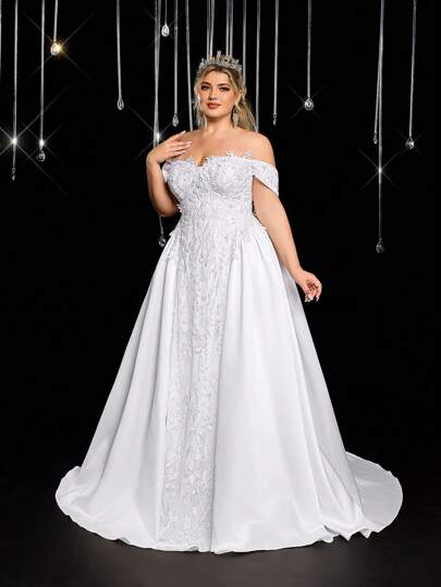 shein formal dresses for wedding plus size Amara Plus Size Grecian Pleated Evening Gown– Hello Curve main image 1