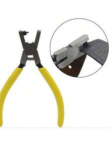 SHEIN 1 pieza Herramienta universal de perforación de cinturones para cinturones, cordones de zapatos, correas de reloj, Día de San Valentín para hombres, Boda de San Valentín, cumpleaños, alicates, herramientas, pinzas para carpetas