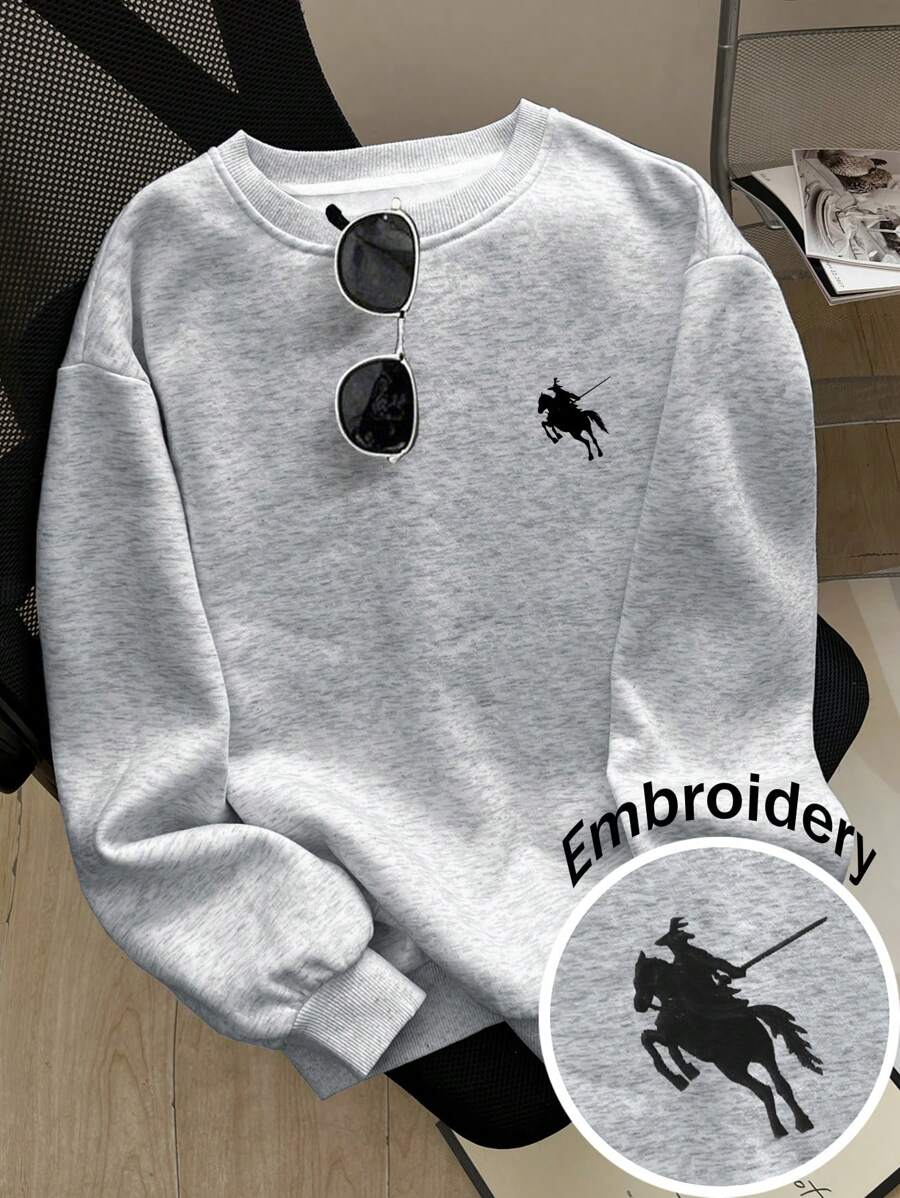 INAWLY Back To School Elegant Embroidered Casual Women Sweatshirt Graduation,Back To School Outfits,Graduation,Teacher Outfits For Women,Back To School