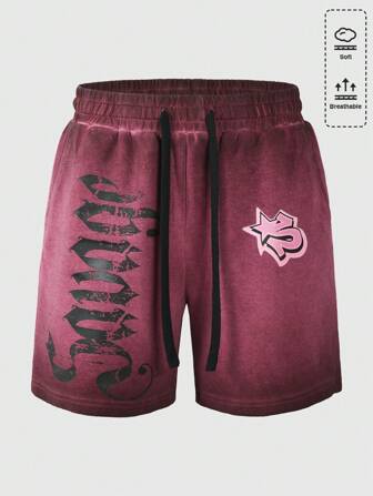 Grunge Punk Pantaloncini da uomo con sfumatura di colore degradé