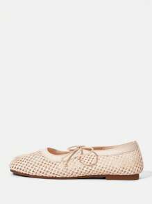 Styleloop Women's Platform Lace-Up Wedge Sandals - Apricot - View 2