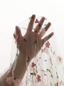 Celisse Damen eleganter A-Linien Minirock mit 3D besticktem Mesh, frischer Laufsteg-Stil, für Frühling & Sommer - Verschiedenfarbig - Übersicht 7