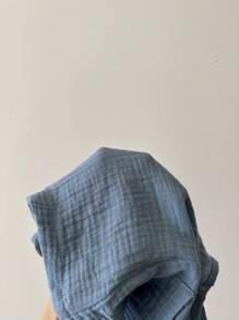 Quần yếm liền thân không tay cổ xanh navy phối màu cổ điển cho bé trai/bé gái, phong cách thường ngày của trường đại học, thích hợp cho kỳ nghỉ, du lịch, đi học, ở nhà và đi chơi vào mùa hè - Màu xanh lam - Xem 7