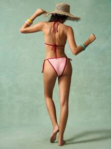 VARSIVA 女士夏季假日海滩挂脖比基尼套装 - 彩色 - 查看 7