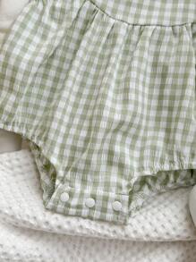 格子背带连体衣，休闲百搭，男女宝宝皆宜