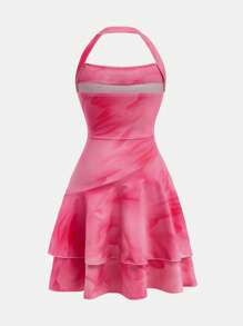 Rochie Tween Girl Fusion casual cu imprimeu floral și talie încrețită, confortabilă și minimalistă