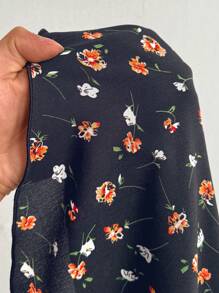 SHEIN Clasi Bộ đồ liền thân hở lưng gợi cảm viền ren cỡ lớn, trang phục đi biển và đi nghỉ cho phụ nữ - Màu xanh hải quân - Xem 7