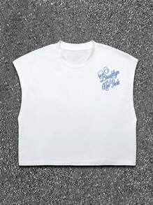 Manfinity Dauomo 夏季英文字母印花短款男士T恤