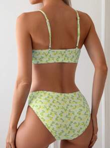 Swim Mod Zweiteiler Badeanzug mit Blümchen Muster für Strandurlaub