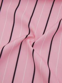 SHEIN Unity Women's Sexy Bowknot Vacation Going Out Tops - Pink - View 7