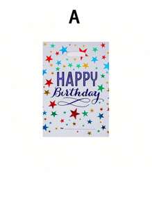 30 件多色生日派对礼品袋 - 包括星形铝箔、糖果、背心和塑料袋 - 非常适合婚礼、生日和派对礼物、圣诞节 - 彩色 - 查看 8