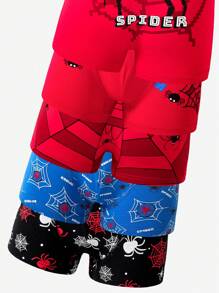 Paquete de 5 boxers cómodos de algodón con estampado para niños pequeños