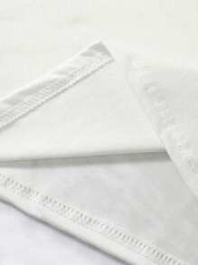 Manfinity Dauomo Maglietta casual da uomo in stile americano, con senso di strada semplice e retrò, decorata con pois, numeri e lettere, in stile sportivo e universitario - Multicolore - Visualizzare 4