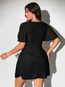 Viva Relle Plus Size Elegant And Sexy Bodycon Dress - Red