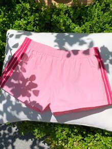 Comfortcana Pantalones cortos de mujer de unicolor, adecuados para el verano