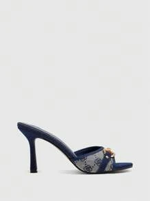 CUCCOO BIZCHIC Giày cao gót thời trang và thanh lịch cho nữ mùa hè - Màu xanh lam - Xem 7