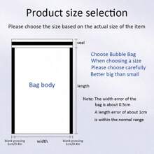 10 Stücke matte, koextrudierte Folien-Luftpolster-Umschläge, verstärkte wasserdichte stoßfeste Kleidung Express-Verpackung, Schaumverpackungsbeutel, Luftpolster-Versandbeutel, stoßfeste Luftpolsterbeutel, Express-Verpackungsbeutel, Schaumstoff-Umschläge, Verpackungs-Geschenktüten