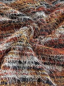 Soleia Women's Vacation Style Allover Print Backless Halter Top And Frayed Hem Skirt 2-Piece Set Brown Two Piece Set Women Fuzzy Two Piece Set Boho Two Piece Set  Fall Women Clothes Fall Outfits  Winter Clothes Back To School  Christmas Clothes Date Night Outfits Women   Punk Off The Shoulder Sweate,Sexy Top - Coffee Brown - View 4