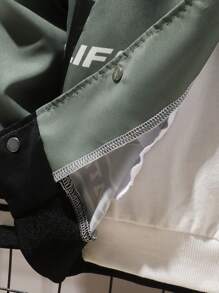 SHEIN 1 件红色印花背心，适合青少年男孩，休闲背心 - 灰色 - 查看 4