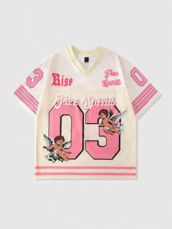 Prep Camiseta de manga corta de deporte con parches de malla para hombre, jersey de ropa deportiva
