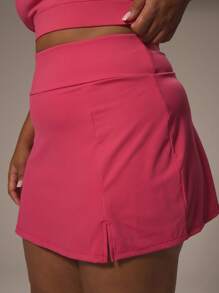 MUSERA Spódnica mini z wysokim stanem w dużym rozmiarze Aktywna siłownia Swobodna Sport Podstawy ćwiczeń Siłownia Fitness Jesień Zima Jesień