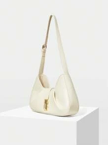 MOTF PREMIUM Geantă de umăr din piele poliuretanică, de fierărie