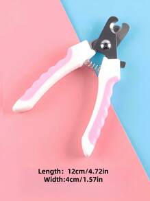 Blue Steel Pet Nail Clipper For Small Dogs Cats Non Slip Grip Precision Trimmer Quiet Professional Grooming Tool Corrosion Resistant Manual Claw Cutter Home Use