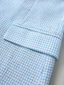 Calvornis 男士商务风格图案印花尖领双排扣西装套装（含夹克和裤子）