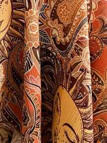 Soleia Canotta donna taglia curvy con stampa su tessuto effetto strutturato