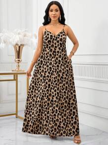 SHEIN Lady 豹纹女式长裙 女士波西米亚风露背女式宽松长裙 女士连衣裙 宽松露肩生日和活动礼服/节日礼服 度假服装 女士波西米亚风/波西米亚风女装 吊带上衣 非洲女装 女士连衣裙 女士夏季热带连衣裙 新品 女士连衣裙 沙滩裙 复活节连衣裙/女士复活节连衣裙/女士复活节服装 女士夏季连衣裙 - 彩色 - 查看 8