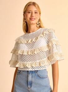 CAJUNI Áo sơ mi trắng khoét sâu thường ngày cho nữ - Nhiều màu - Xem 8