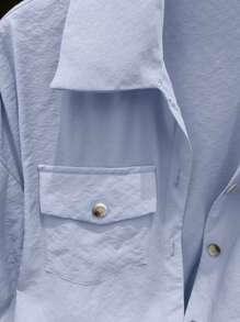 INAWLY Chaqueta ligera y casual de manga larga con botones, para primavera/verano