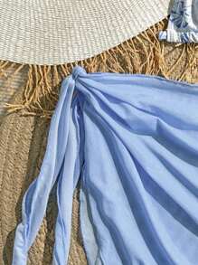 SHEIN 女童可爱碎花分体泳衣套装（印花图案随机） - 彩色 - 查看 5