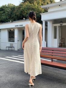 Celisse Women's Elegant Lace Patchwork Design Dress, Suitable For Commute, Travel, Daily Wear