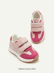 Cozy Pixies 1 Pair Of Girls Fun Cute, Light And Comfortable Fashion Pink Sequined Love Embroidered Children's Sneakers - Rose Gold - View 5