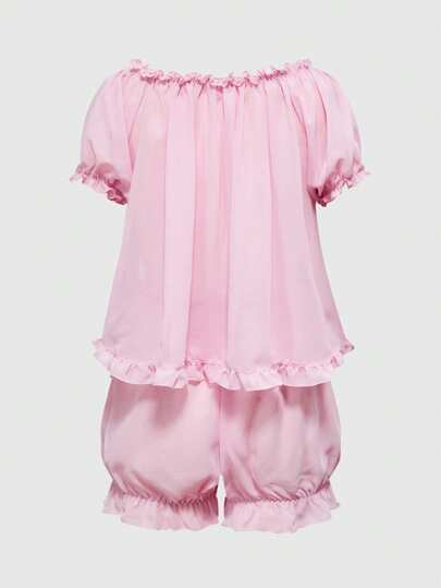 Kawaii Kawaii Babydoll Summer Casual And Comfortable Pajamas