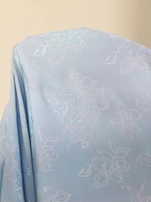 Almamuse Women's Elegant Jacquard Off Shoulder Long Dress - Blue - View 7