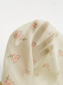 SHEIN MOOSTA 优雅度假蝴蝶结夏季女装，法式优雅仙女优雅露肩甜美辣妹风格 3D 蝴蝶结装饰女式连体裤，性感百搭性感可爱修身灯笼裤灯笼裤短款连体裤 - 彩色 - 查看 7